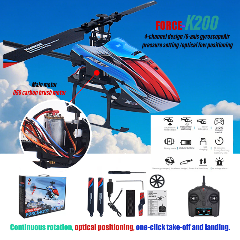 Rc Helicopter Large - WLtoys XK K200 RC Helicopter 4CH