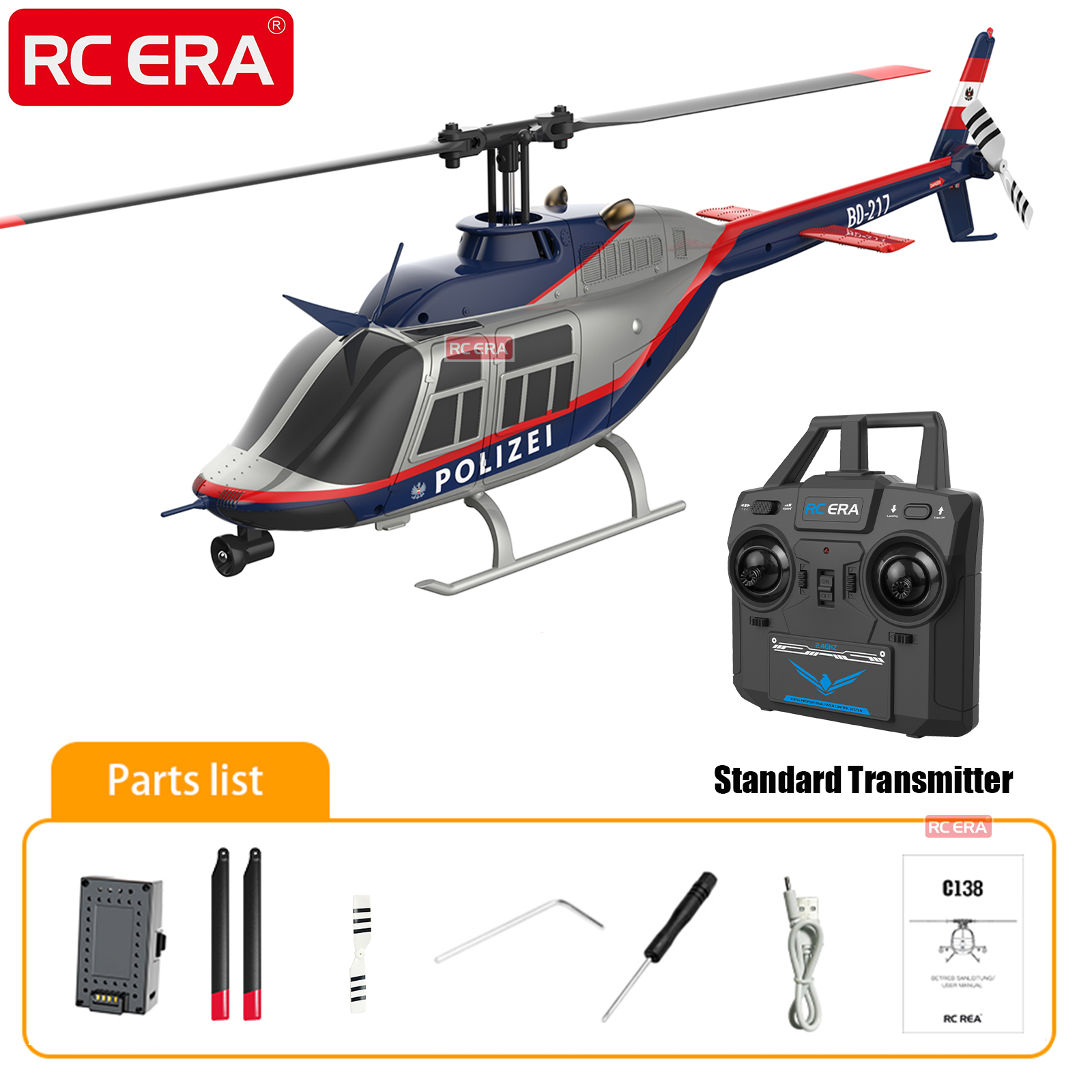 RC ERA C138 BELL 206 Jet Range – обзор и цена Rc Helicopter Large