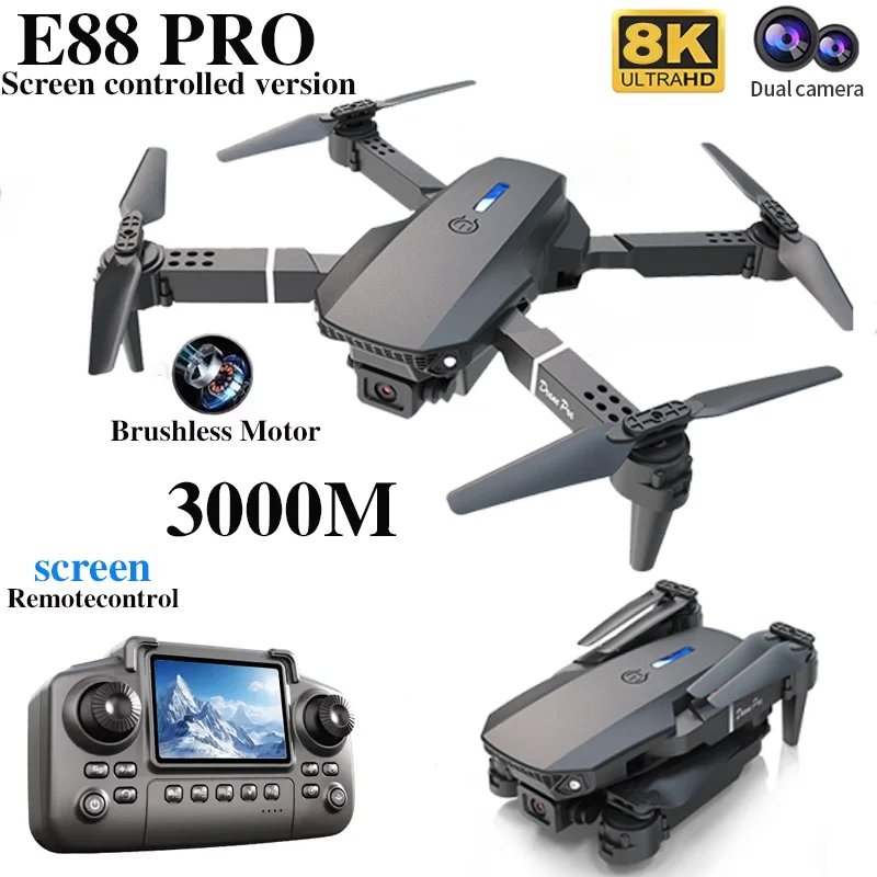 Professional E88 PRO Drone wit – обзор и цена Rc Helicopter Electric