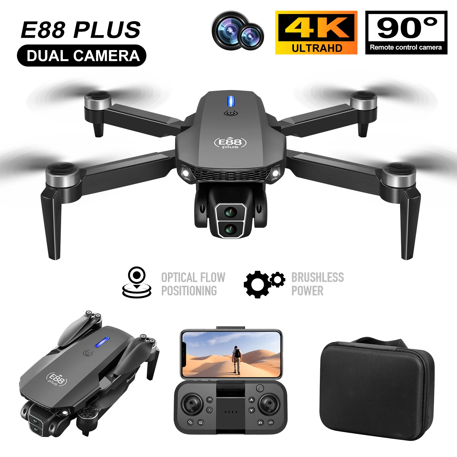 New E88 Plus Quadcopter Drone: – обзор и цена Rc Helicopter Electric