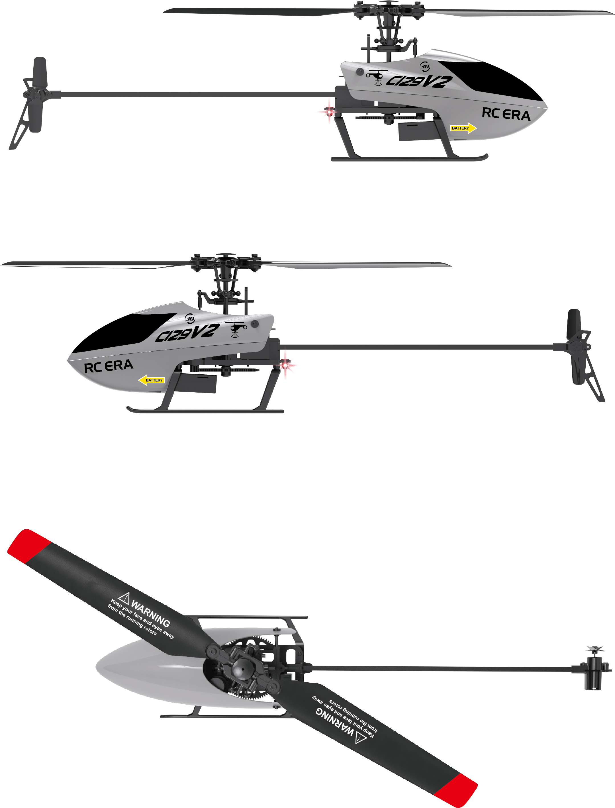 C129 V2 4CH RC Helicopter RTF  – обзор и цена Rc Helicopter Large