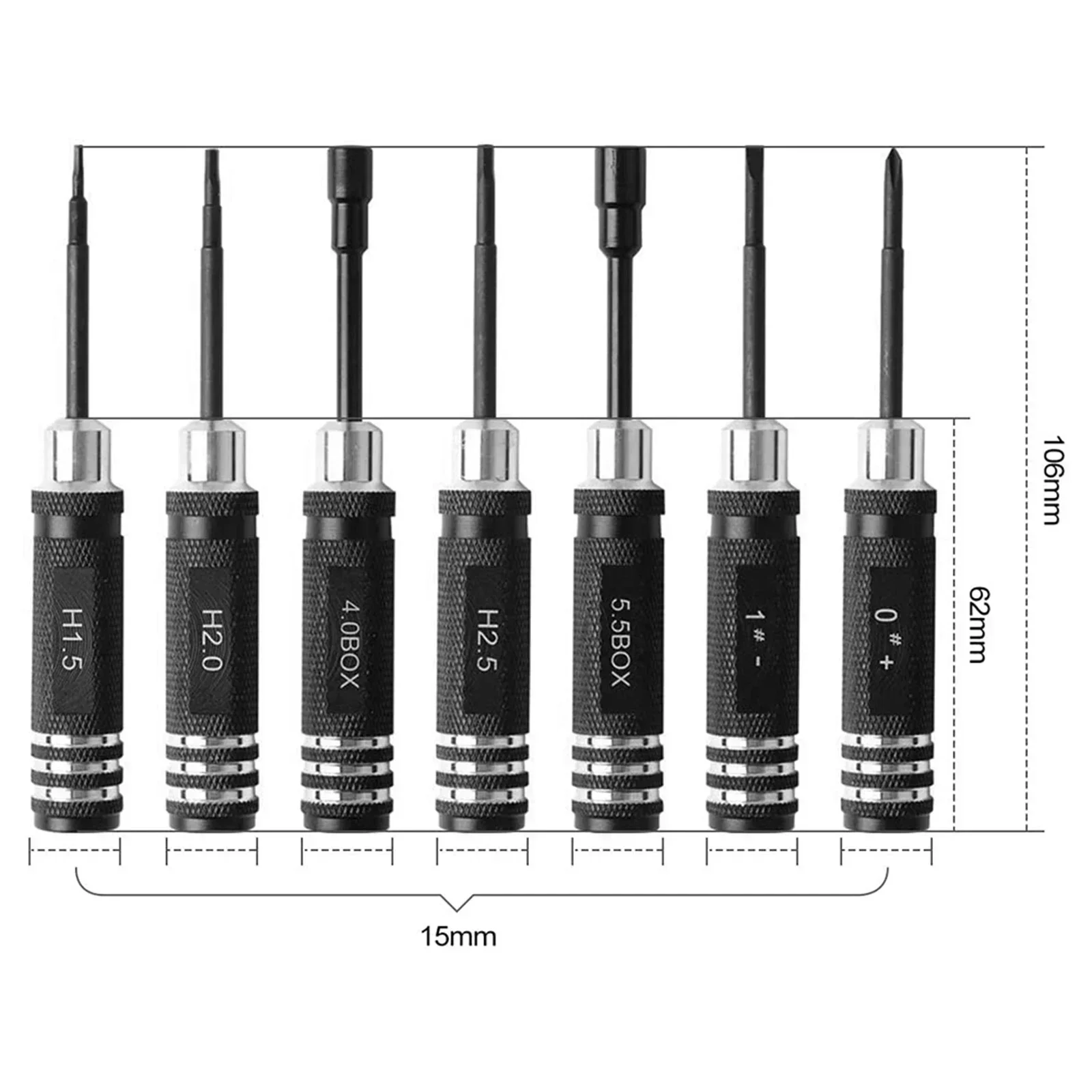 7 pcs Steel Screwdriver Set RC – обзор и цена Rc Helicopter Tool Kit