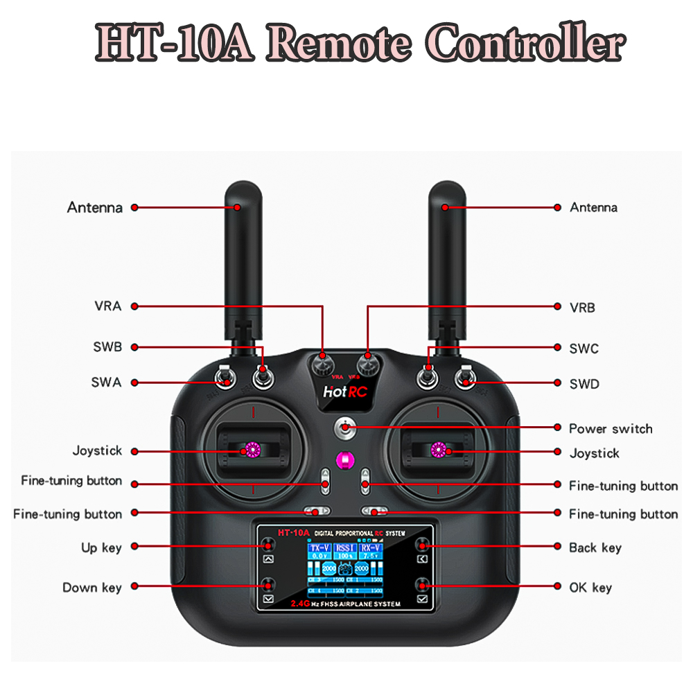 Hotrc HT-10A 2.4G 10CH Transmi – обзор и цена Rc Helicopter Motor