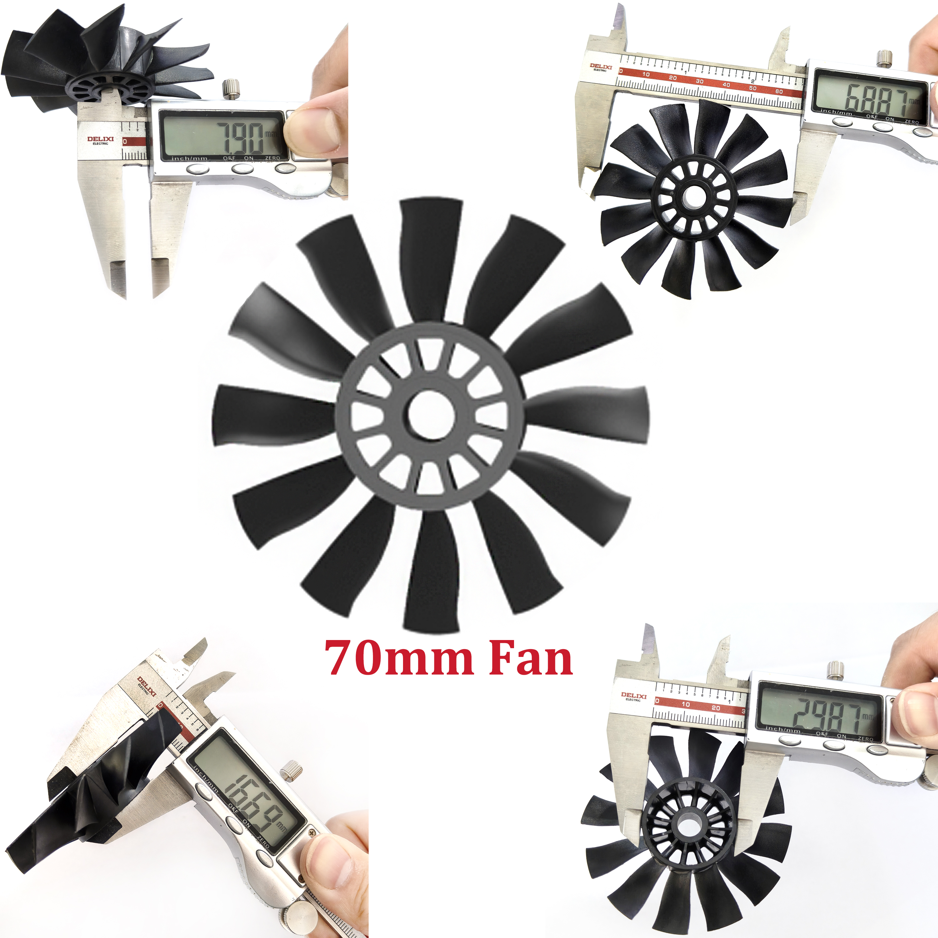 QX-MOTOR 12Blades CW CCW 70mm  – обзор и цена Rc Helicopter Blade