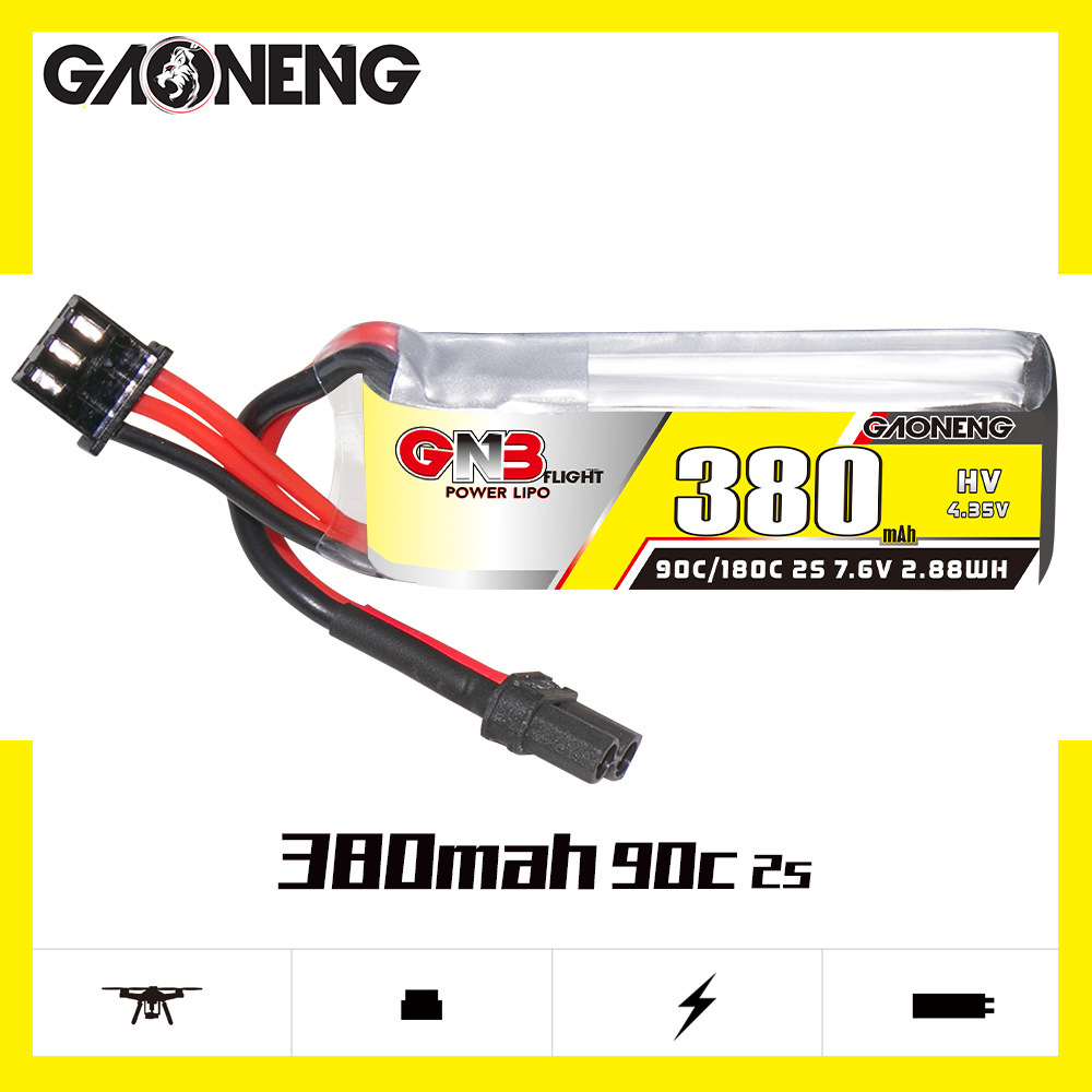 GNB 2S 7.6V 380mAh 90C/180C Li – обзор и цена Rc Helicopter Parts