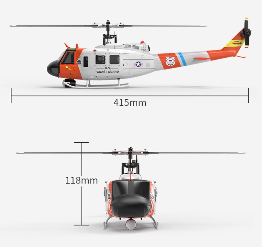YUXIANG F07S Battery UH-1 RC H – обзор и цена Rc Helicopter Coaxial