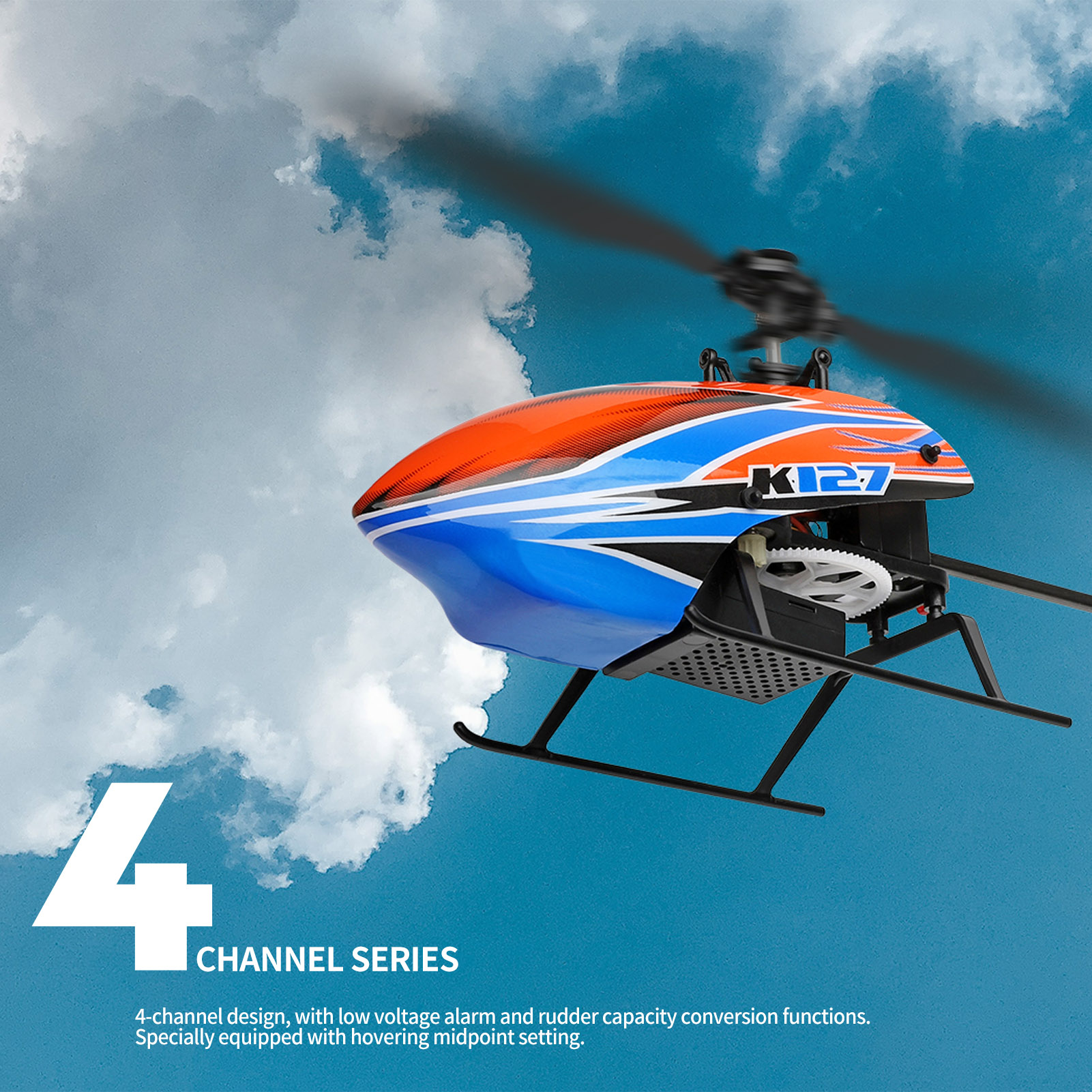 WLtoys XK K127 4CH 6-axis Gyro – обзор и цена Rc Helicopter Blade